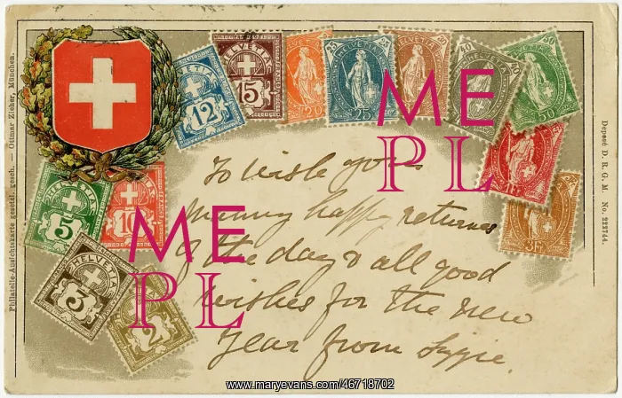 : Stamp Card produced by Ottmar Zeihar - Switzerland : Stamp Card produced by Ottmar Zeihar - Switzerland