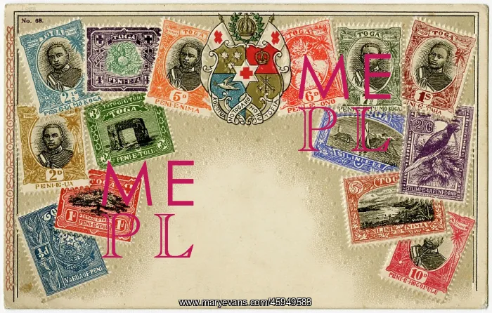 : Stamp Card produced by Ottmar Zeihar - Tonga : Stamp Card produced by Ottmar Zeihar - Tonga