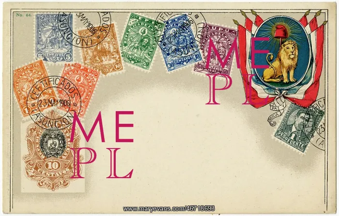 : Stamp Card produced by Ottmar Zeihar - Uruguay : Stamp Card produced by Ottmar Zeihar - Uruguay