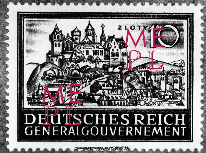 : Stamp of the General Government, 1943 : Stamp of the General Government, 1943
