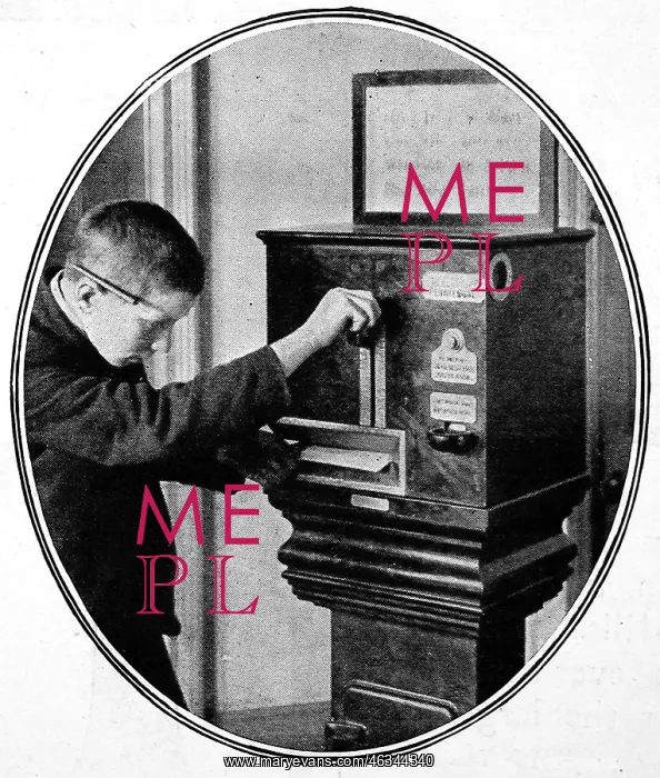 : Stamp machine 1910 : Stamp machine 1910