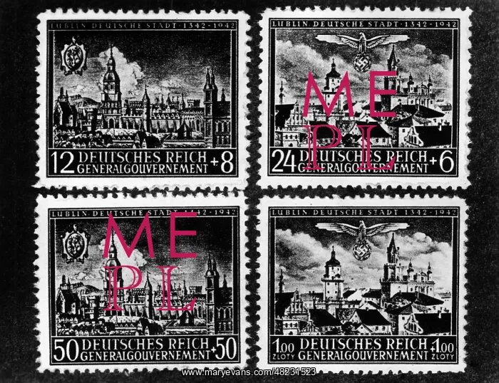 : Stamps of the General Government, 1942 : Stamps of the General Government, 1942