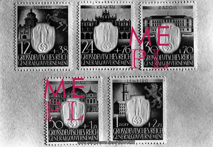 : Stamps of the General Government, 1943 : Stamps of the General Government, 1943