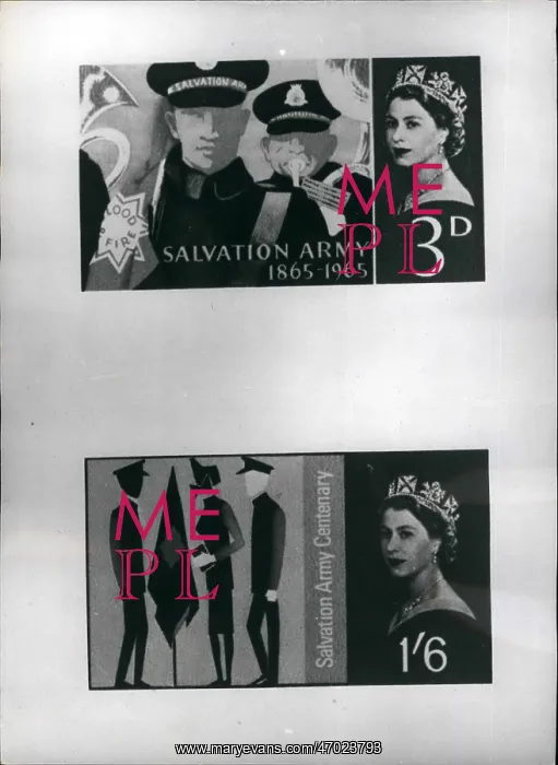  : Stamps for Salvation Army centenary