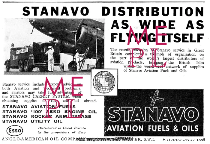 : Stanavo Aviation Fuels & Oils : Stanavo Aviation Fuels & Oils