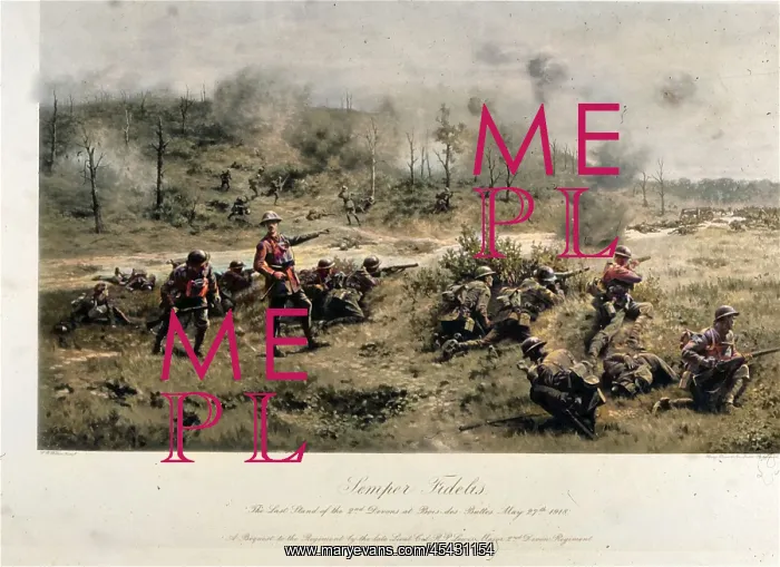 : Last stand of the 2nd Devons at Bois des Buttes, WW1 : Last stand of the 2nd Devons at Bois des Buttes, WW1