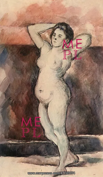  : Standing Female Nude, by Paul Cezanne
