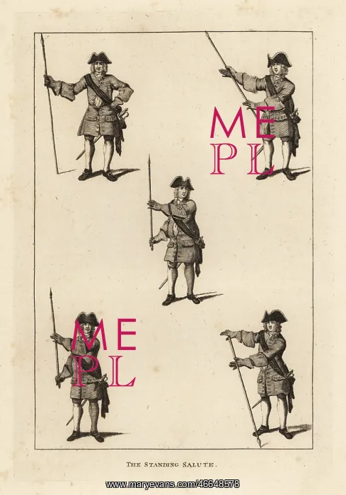 : The standing salute exercises : The standing salute exercises