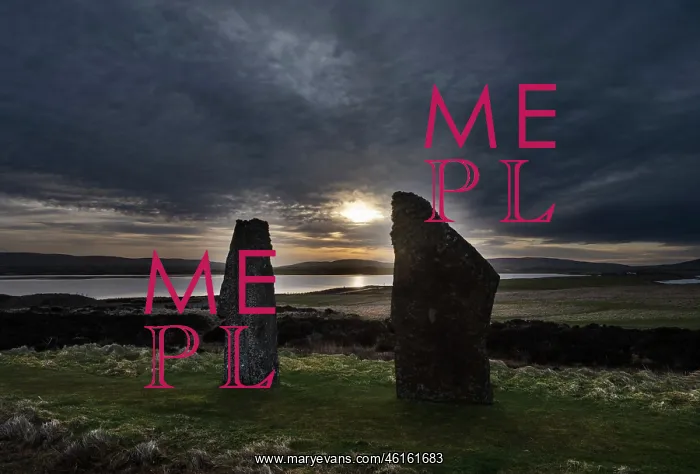 : Standing stones, Ring of Brodgar, Mainland, Orkney, Scotland : Standing stones, Ring of Brodgar, Mainland, Orkney, Scotland