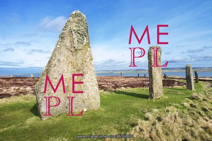 : Standing stones, Ring of Brodgar, Mainland, Orkney, Scotland : Standing stones, Ring of Brodgar, Mainland, Orkney, Scotland
