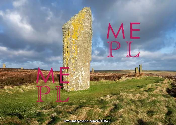 : Standing stones, Ring of Brodgar, Mainland, Orkney, Scotland : Standing stones, Ring of Brodgar, Mainland, Orkney, Scotland