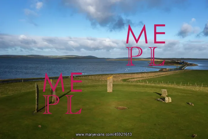 : Standing stones of Stenness, Mainland, Orkney, Scotland : Standing stones of Stenness, Mainland, Orkney, Scotland