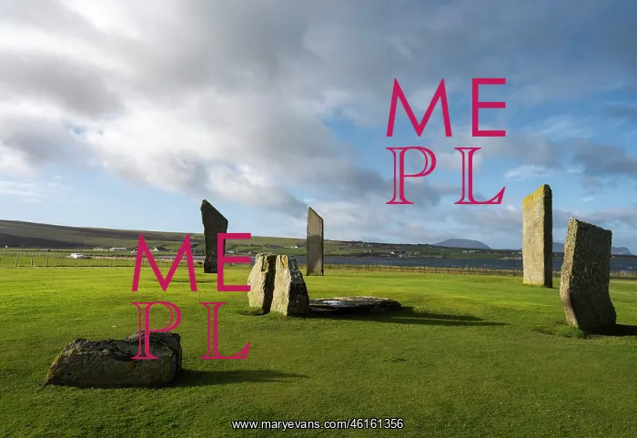 : Standing stones of Stenness, Mainland, Orkney, Scotland : Standing stones of Stenness, Mainland, Orkney, Scotland