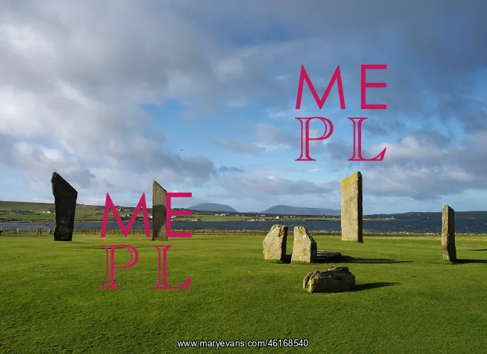 : Standing stones of Stenness, Mainland, Orkney, Scotland : Standing stones of Stenness, Mainland, Orkney, Scotland