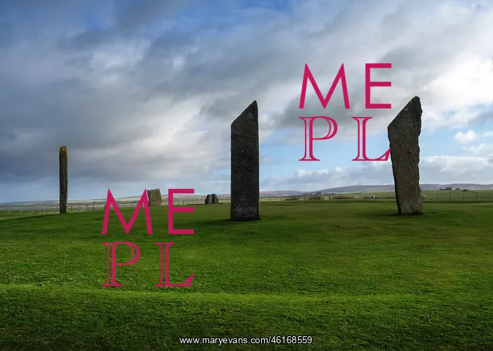 : Standing stones of Stenness, Mainland, Orkney, Scotland : Standing stones of Stenness, Mainland, Orkney, Scotland