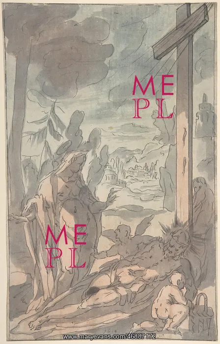 : The Standing Virgin Lamenting the Dead Christ : The Standing Virgin Lamenting the Dead Christ
