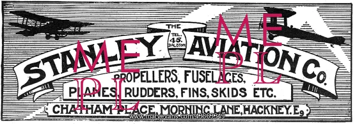 : Stanley Aviation. Propellers, Fuselages, Fins, Skids etc : Stanley Aviation. Propellers, Fuselages, Fins, Skids etc