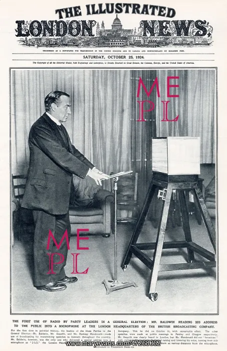 : Stanley Baldwin Broadcasts 1924 : Stanley Baldwin Broadcasts 1924