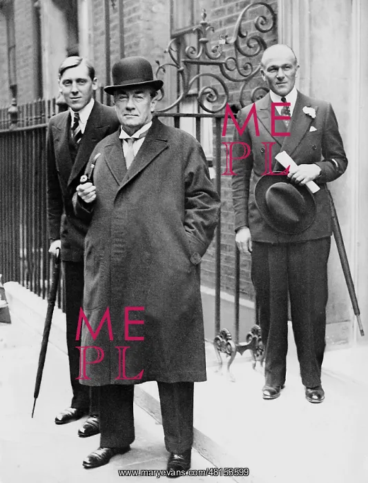 : Stanley Baldwin in the Downing Street, 1935 : Stanley Baldwin in the Downing Street, 1935