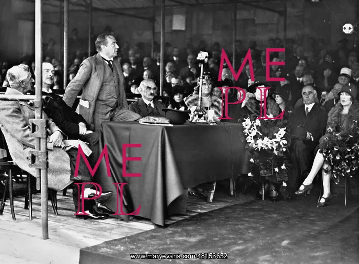 : Stanley Baldwin at the inauguration of a bypass road in King : Stanley Baldwin at the inauguration of a bypass road in King