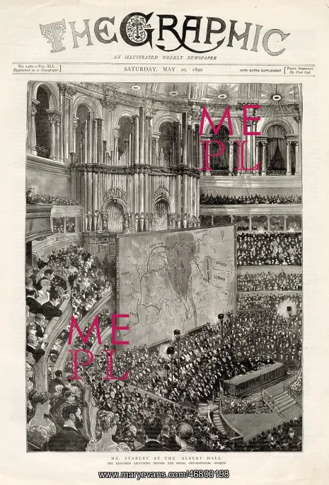 : Stanley lecturing at the Albert Hall : Stanley lecturing at the Albert Hall
