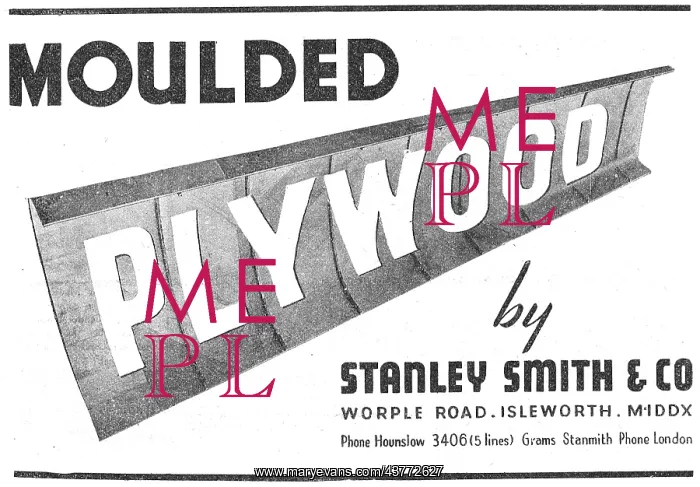 : Stanley Smith Moulded Plywood : Stanley Smith Moulded Plywood