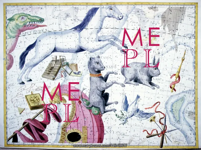 : Star Map of Constellations - Canis Major, Argo and Lepus : Star Map of Constellations - Canis Major, Argo and Lepus