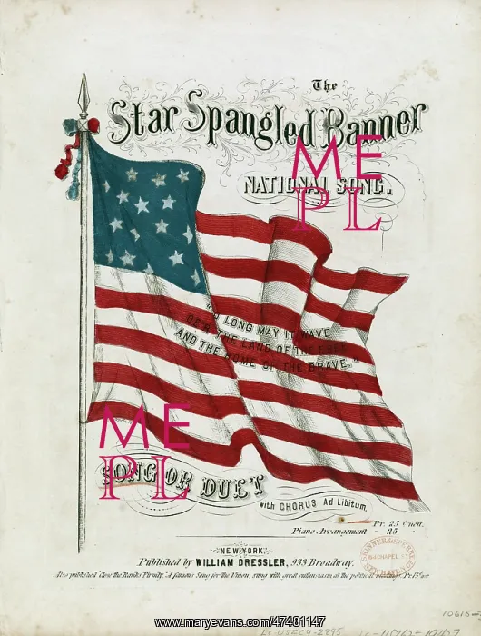 : The Star spangled banner : national song : The Star spangled banner : national song