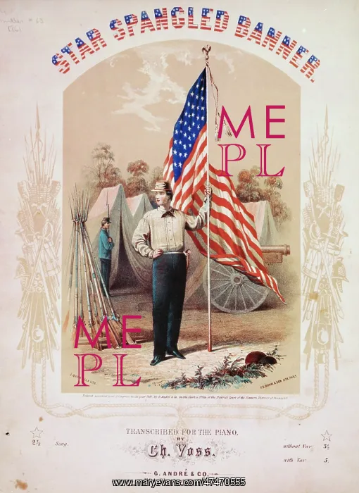 : Star spangled banner Transcribed for the piano by Ch. Voss : Star spangled banner Transcribed for the piano by Ch. Voss