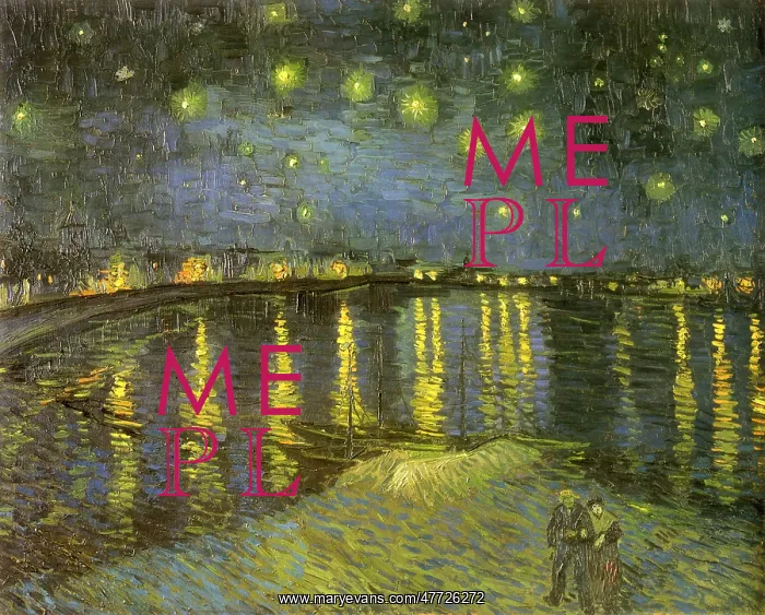 : Starry Night Over the Rhone, by Van Gogh : Starry Night Over the Rhone, by Van Gogh