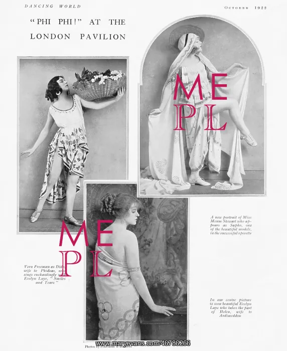 : Three stars of C.B. Cochran's Phi Phi at the London Pavilion : Three stars of C.B. Cochran's Phi Phi at the London Pavilion