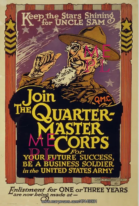 : Keep the stars shining for Uncle Sam - Join the Quartermaste : Keep the stars shining for Uncle Sam - Join the Quartermaste