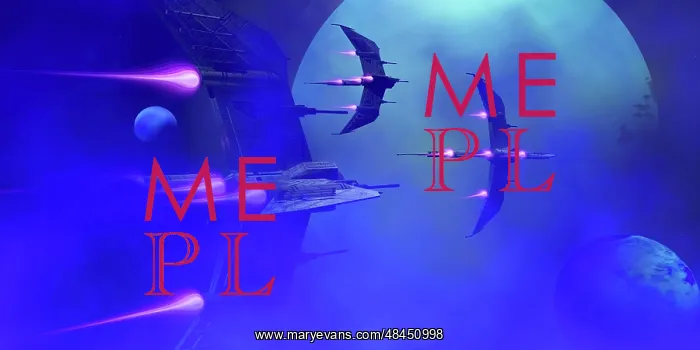 : Starships blast past a blue planet and its moons : Starships blast past a blue planet and its moons