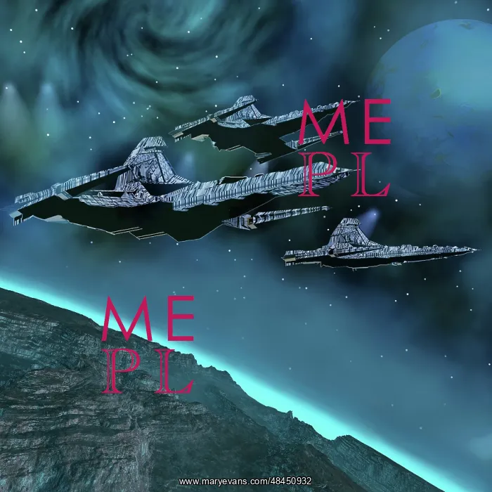 : Starships near an alien planet : Starships near an alien planet