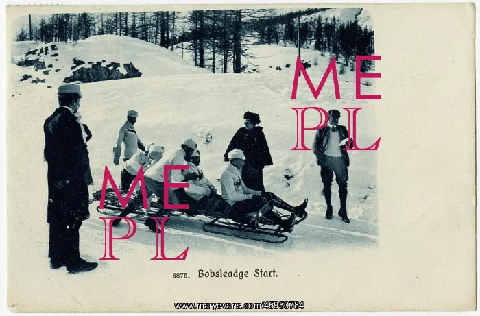  : Start of the Bobsleigh Run at St. Moritz, Switzerland