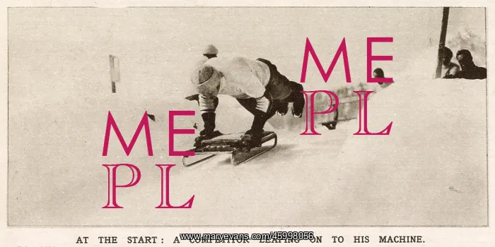: At the Start of the Cresta Run, St. Moritz 1912 : At the Start of the Cresta Run, St. Moritz 1912