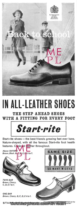 : Start-rite shoes advertisement, 1961 : Start-rite shoes advertisement, 1961