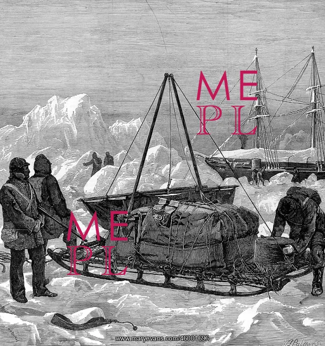 : Starting a Sledge Journey, British Arctic Expedition : Starting a Sledge Journey, British Arctic Expedition