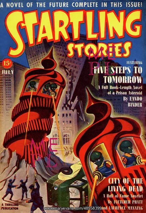 : Startling Stories - Sci Fi Mag - Five Steps to tomorrow : Startling Stories - Sci Fi Mag - Five Steps to tomorrow