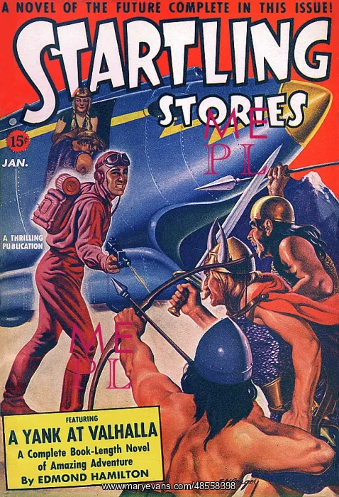 : Startling Stories - Sci Fi Mag - A Yank At Valhalla : Startling Stories - Sci Fi Mag - A Yank At Valhalla