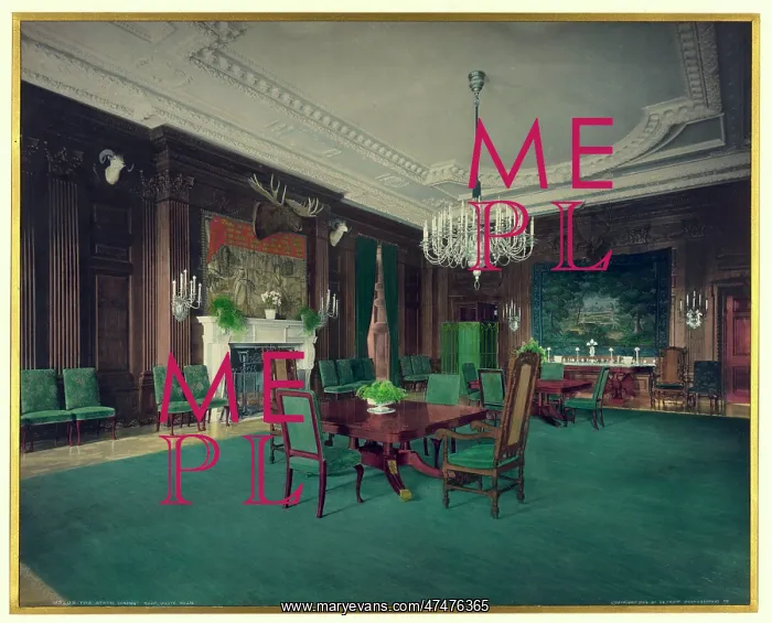 : The State Dining Room, White House : The State Dining Room, White House