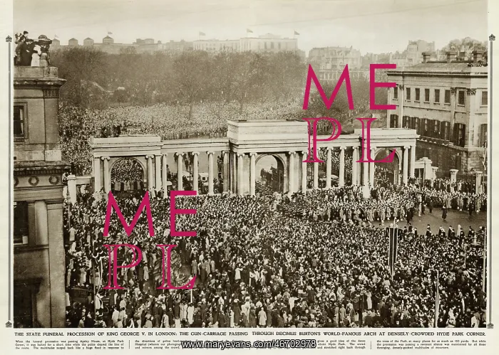 : State funeral of King George V in London : State funeral of King George V in London