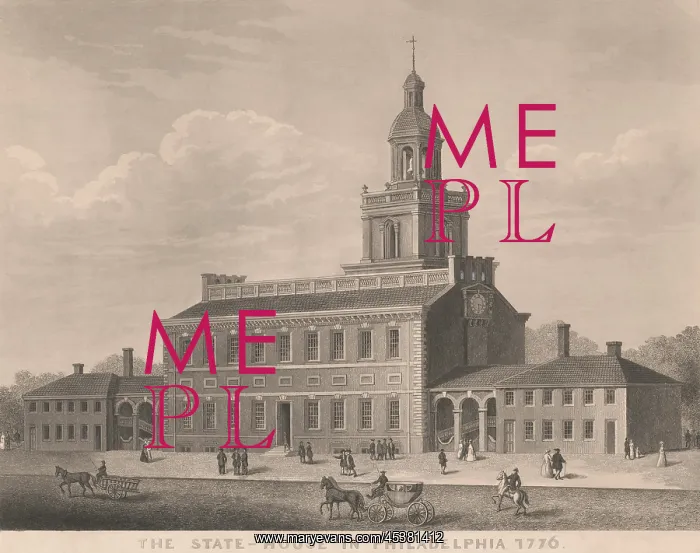 : The State House in Philadelphia, as it appeared : The State House in Philadelphia, as it appeared