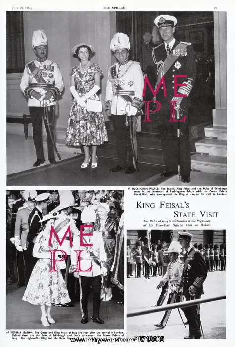 : State visit of King Faisal II of Iraq : State visit of King Faisal II of Iraq