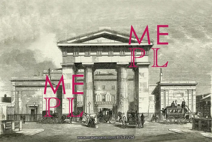 : Station In London - Euston 1858 : Station In London - Euston 1858