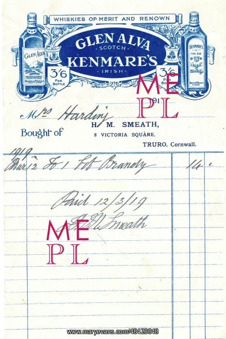 : Stationery, H M Smeath, Truro, Cornwall : Stationery, H M Smeath, Truro, Cornwall