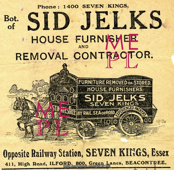 : Stationery, Sid Jelks Furnishing and Removal : Stationery, Sid Jelks Furnishing and Removal