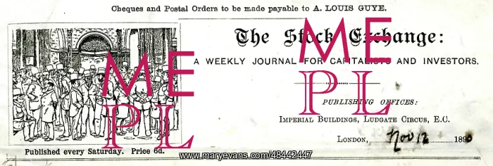 : Stationery, The Stock Exchange, weekly journal : Stationery, The Stock Exchange, weekly journal