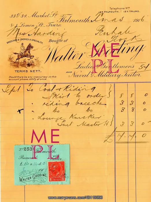 : Stationery, Walter Gooding, tailor : Stationery, Walter Gooding, tailor
