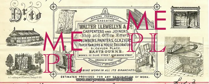 : Stationery, Walter Llewellyn & Co, Eastbourne, Sussex : Stationery, Walter Llewellyn & Co, Eastbourne, Sussex